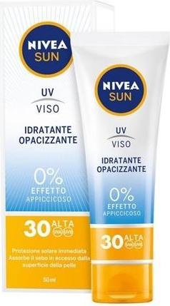 Immagine prodotto NIVEA Sun UV Face Alta Protezione SPF30 Controllo Lucentezza 50ml (Crema solare viso, SPF 30, 50 ml)