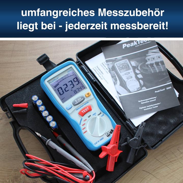 Image du produit Peaktech P 2695 Appareil de mesure de l'isolation