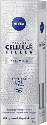 NIVEA Hyaluron Cellular Filler + Firms Anti-Wrinkle Cream Under Eyes 15Ml (Augenpflege Serum, 15 ml, Tag)
