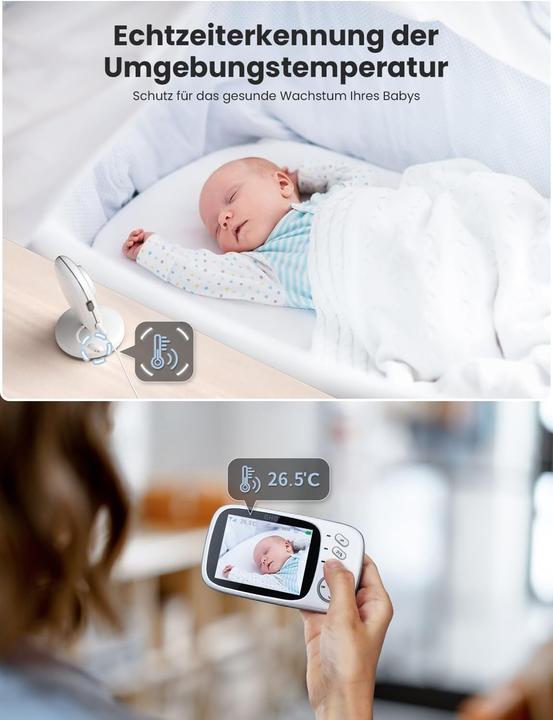 Actual product image GHB Babyphone mit Kamera und LCD-Display (Video & Audio)