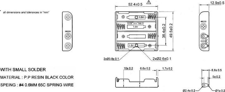 Image du produit Goobay 4x AAA Micro Batteriehalter
