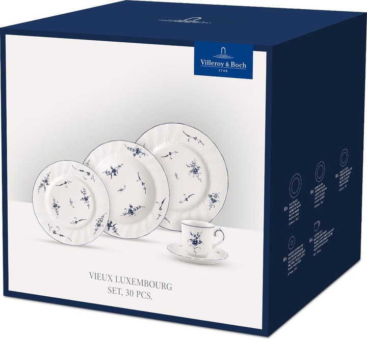 Actual product image Villeroy & Boch VB-Dinner für 6 Personen 30el. Alter Luxemburg (30 Piece)