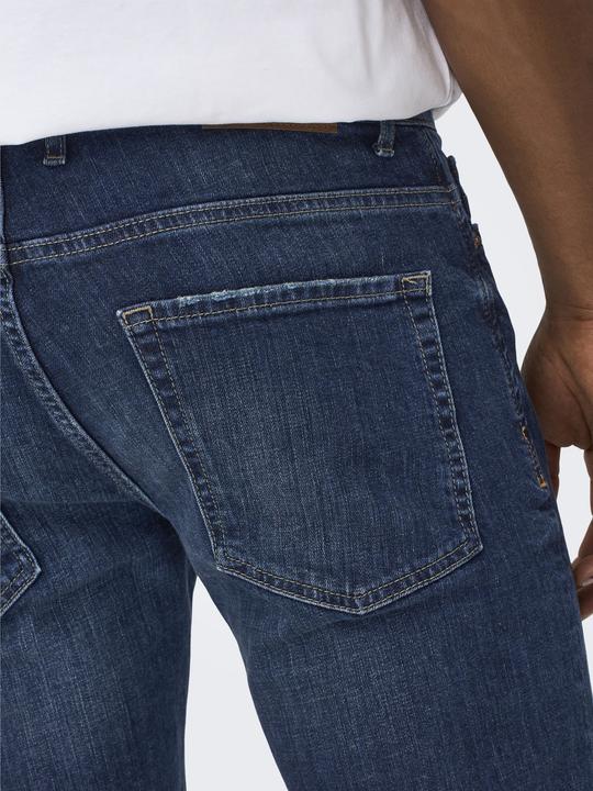 Actual product image Only & Sons ONSLOOM DARK BLUE Slim Fit Jeans (W30/L34)