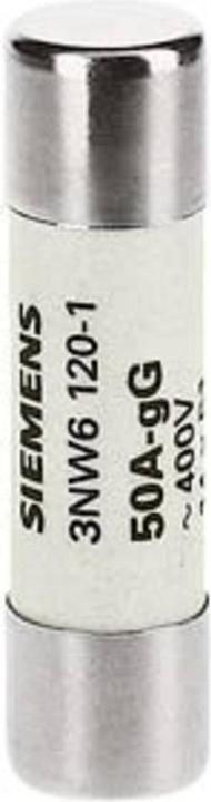 Produktbild Siemens Keramiksicherung MT 50A 400V AC 14x51mm 3NW6120-1 (50 A)