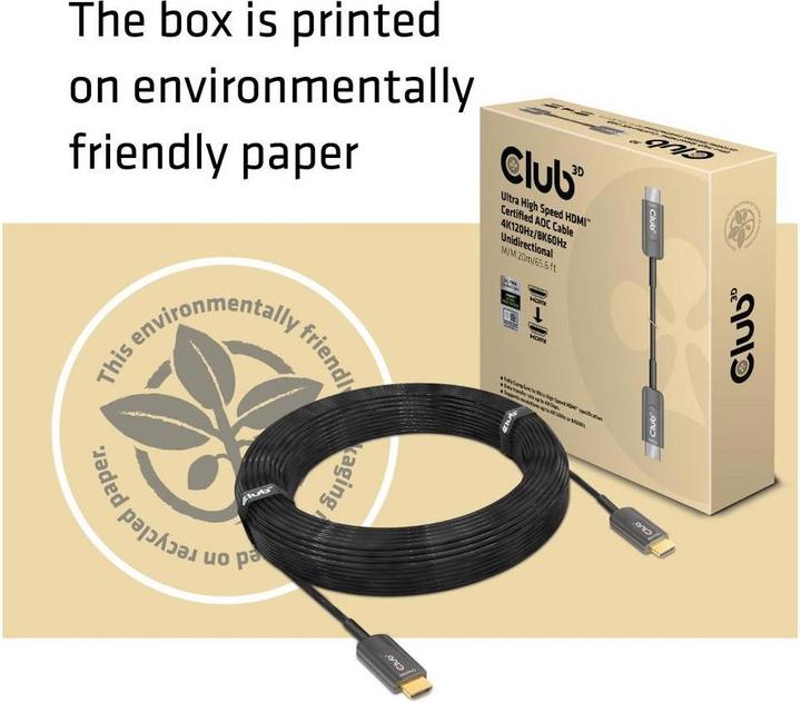 Immagine prodotto Club 3D HDMI (Typ A) — HDMI (Typ A) (20 m, HDMI, 2.1)