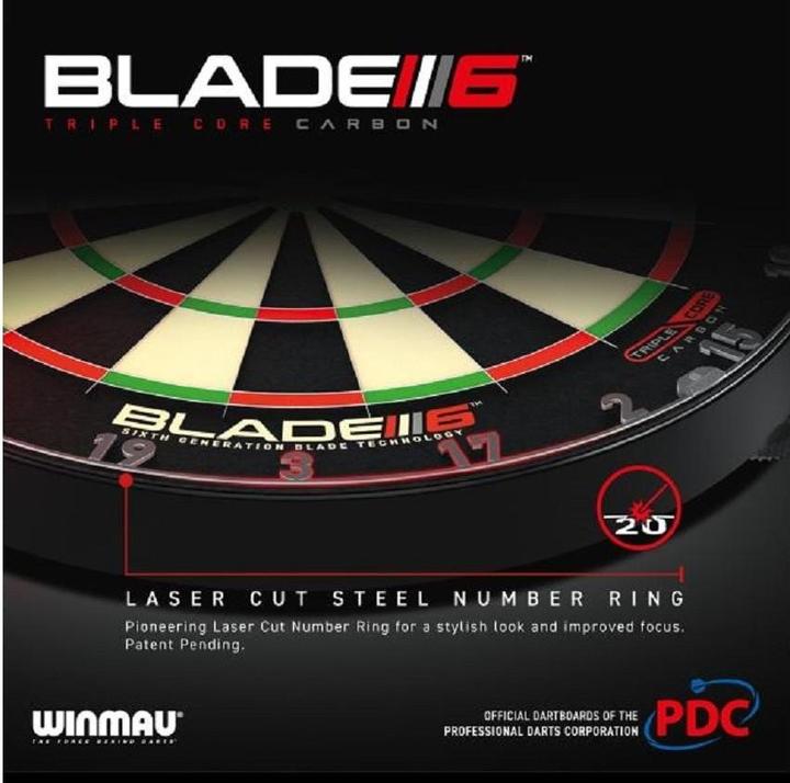 Immagine prodotto Winmau Pannello per freccette Blade 6 Triple Core Carbon