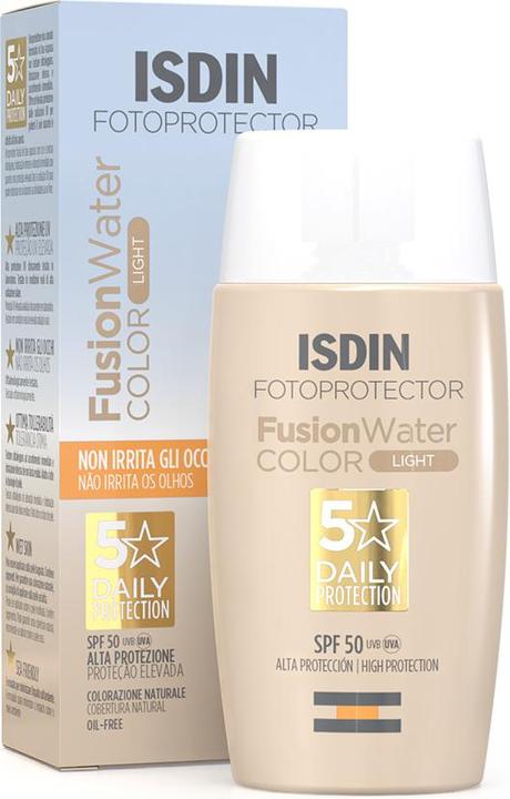 Isdin Fotoprotector Fusion Water Color Light SPF 50 (Sonnencreme, SPF 50, 50 ml)