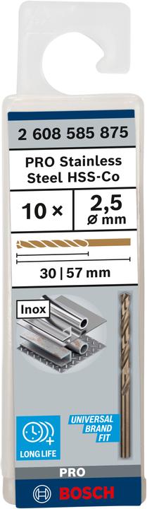Productafbeelding Bosch Professional Zubehör HSS metaaldraaiboor 2,5 mm (2,5 mm)