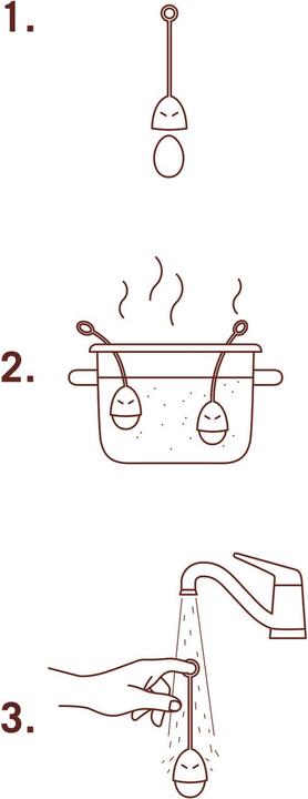 Immagine prodotto Monkey Business Egg Ninjas nero e rosso