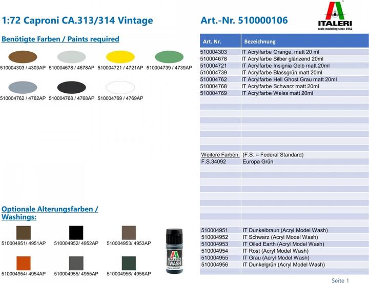 Immagine prodotto 1:72 Caproni CA.313/314 Vintage