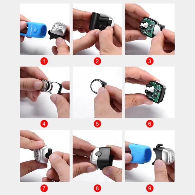 Immagine prodotto Rockbros Campanello elettronico per bicicletta Campanello per bicicletta