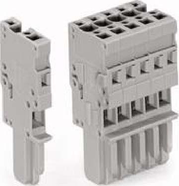Produktbild Wago 1 Conductor Female Plug, 4 Pole Grey (Diverse)