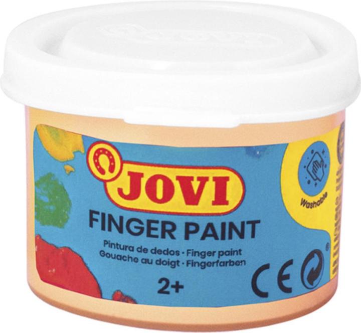 Actual product image Jovi Pastel finger paints, 6 tins of 35 ml in cardboard packaging (35 ml)