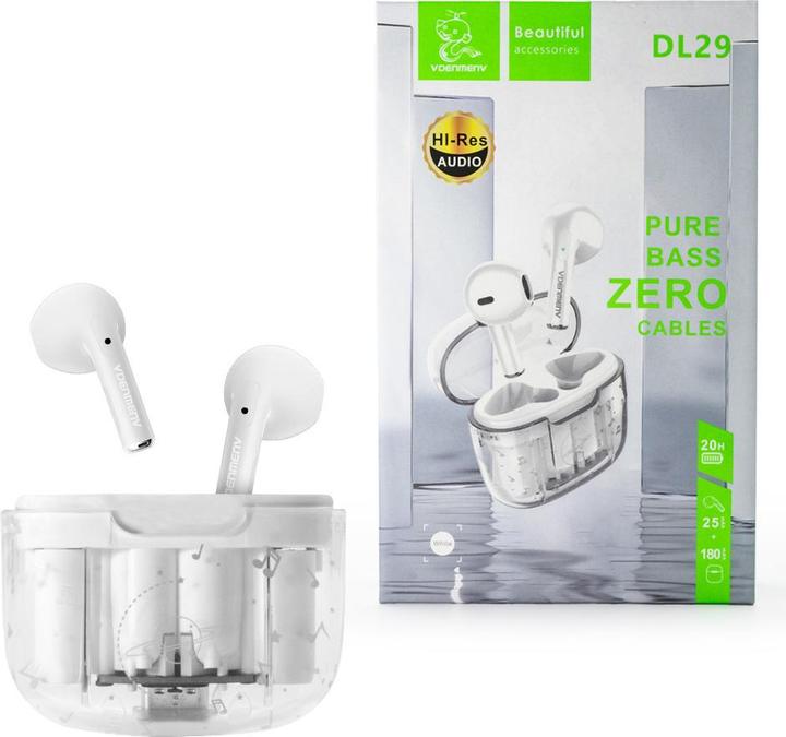 Produktbild Denmen Ohrhörer Weiss Bluetooth-Kopfhörer Dl29 Tws