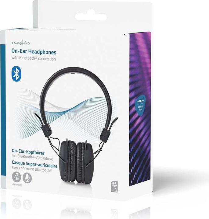 Image du produit Nedis Casque supra-auriculaire Câblé 1,2 m Noir, one-Size, HPWD1101BK (Filaire)