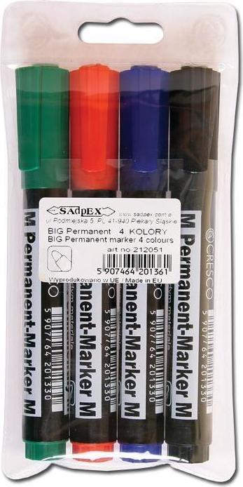 Image du produit Cresco Marqueur permanent M 4 couleurs