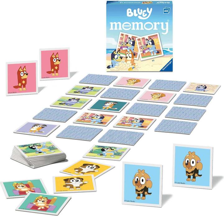 Actual product image Ravensburger Memory Mini Bluey (German, French, Swiss German, Italian, English)