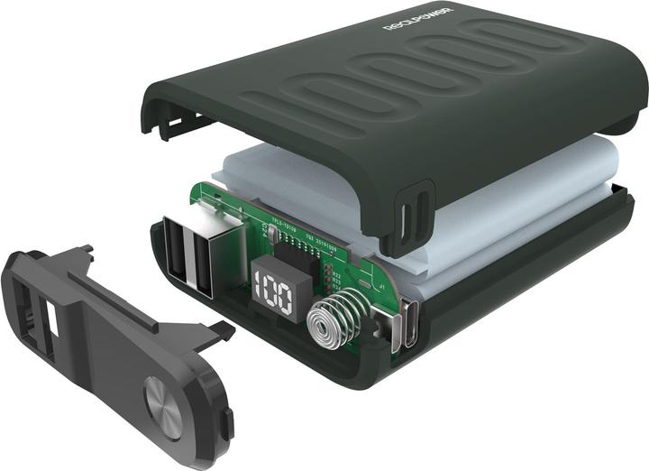 Actual product image RealPower Powerbank PB-10000 PD+ Midnight (10000 mAh, 36 Wh)