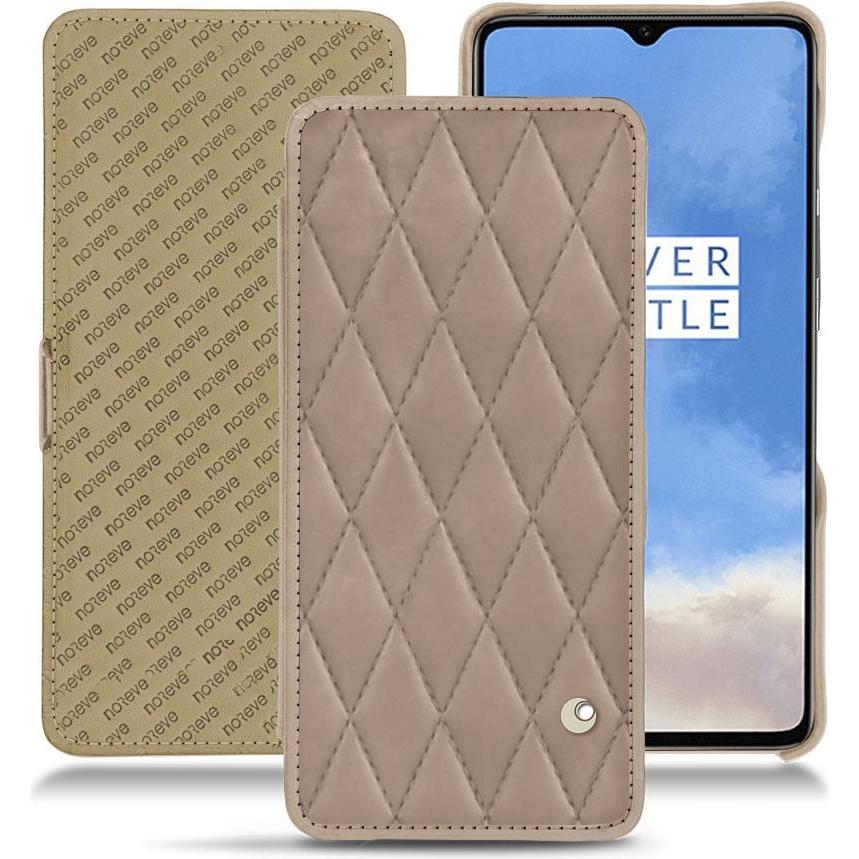 Noreve Lederschutzhülle horizontal (OnePlus 7T), Smartphone Hülle, Beige