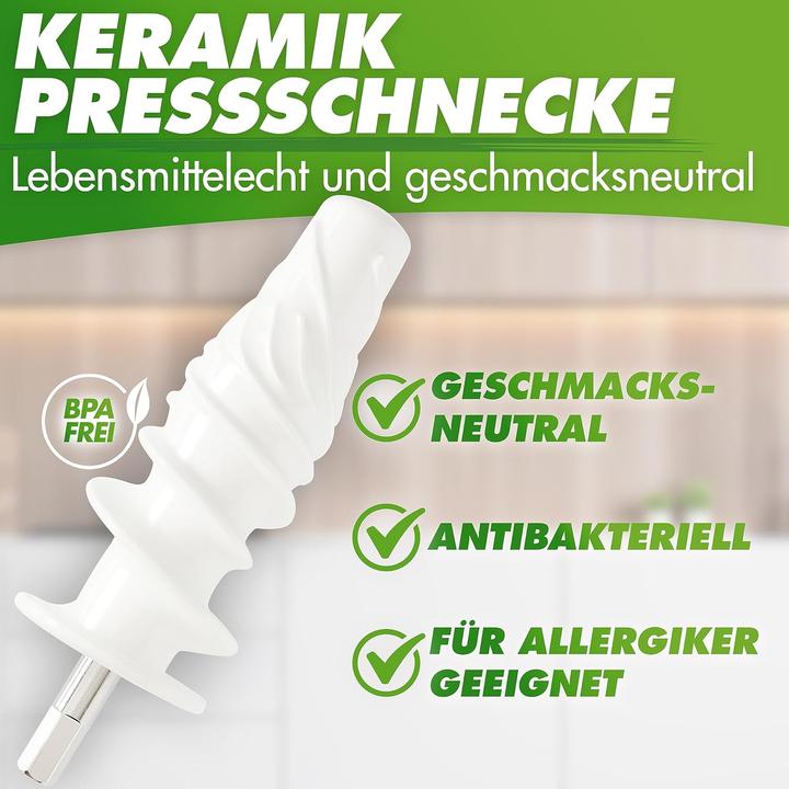 Immagine prodotto Nutrilovers Slow Juicer Entsafter mit Keramik Pressschnecke