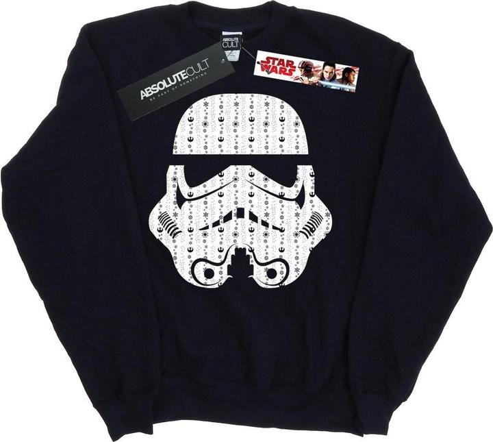Produktbild Star Wars Christmas Stormtrooper Helmet Sweatshirt Jungen (152, 158)