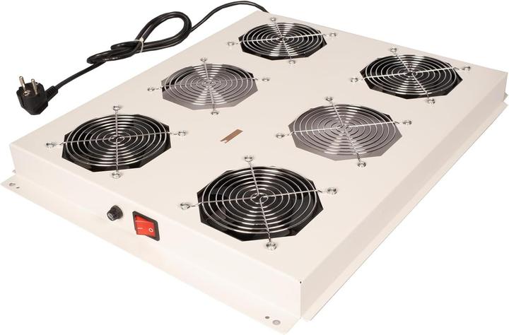 Roline 19-inch roof-mounted fan unit 4 fans ON/OFF for server enclosure grey