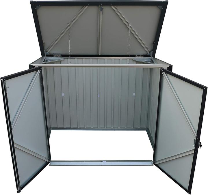 Actual product image Tepro Waste bin box, anthracite/white