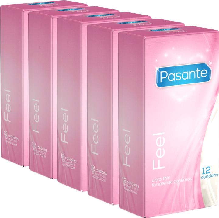Produktbild Pasante Feel» (Vorteilspack!) 5x12 gefühlsechte Kondome für empfindsame Liebhaber (60 Stk.)