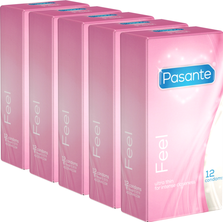 Produktbild Pasante Feel» (Vorteilspack!) 5x12 gefühlsechte Kondome für empfindsame Liebhaber (60 Stk.)