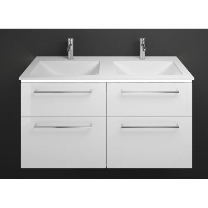 Thumbnail - burgbad, Badmöbelset, Eqio Mineralguss-Waschtisch inklusive Waschtischunterschrank und LED-Waschtischunterschrankb