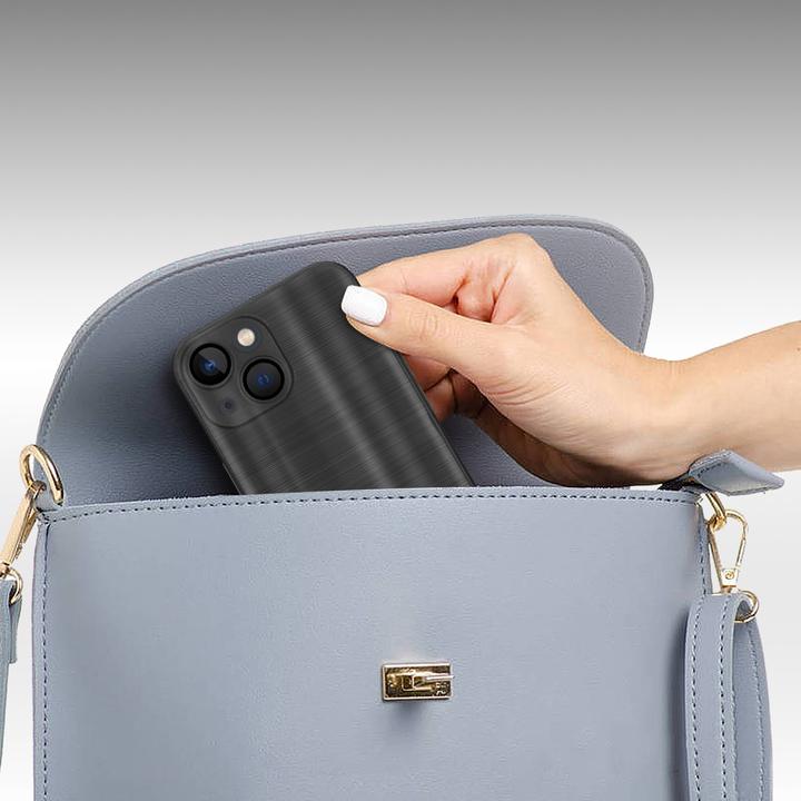 Actual product image Cadorabo Case for Apple iPhone 14 in TPU Brushed Camera Protection LM160 Style (Apple iPhone 14)