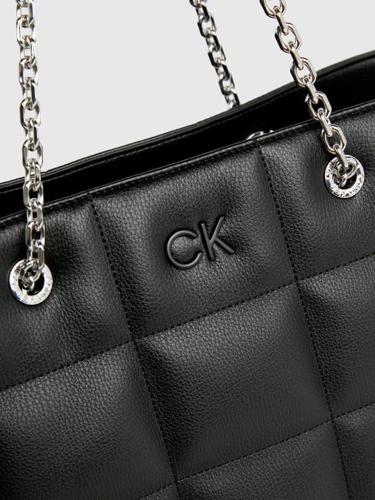 Actual product image Calvin Klein Ladies' shopper handbag with square quilt chain
