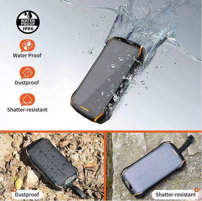 Produktbild PhoneLook Solar Power Bank i26s 26800mAh portable Fast Charging LED IP66 Ultra Capacity (26800 mAh)