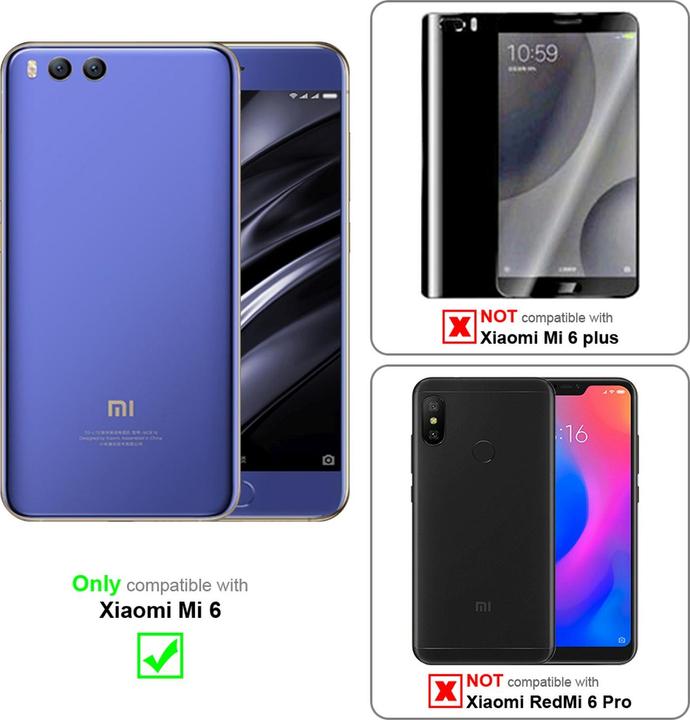 Actual product image Cadorabo Full screen display protection glass (3 Piece, Mi6)