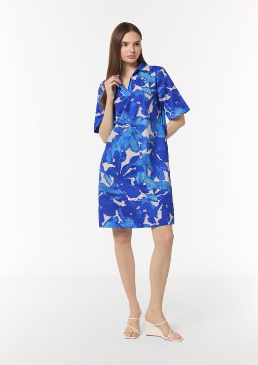 Actual product image Comma Kleid Baumwoll-Kleid mit Hemdkragen und All-over-Print (36)