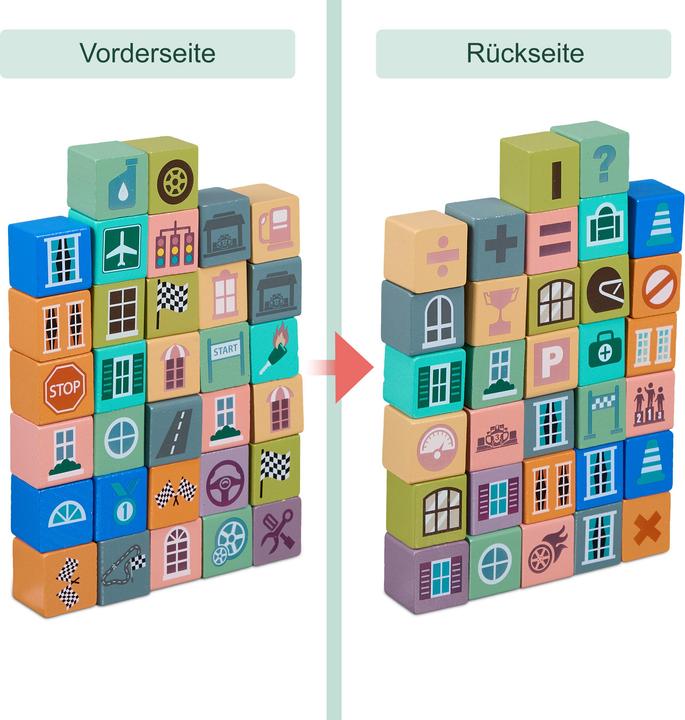Produktbild Relaxdays Holzbausteine-Set