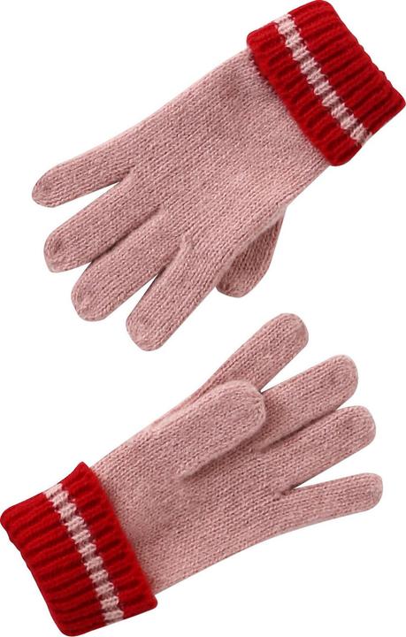 Actual product image Vertbaudet Set aus Mütze, Rundschal & Handschuhe gestreift, Mädchen (152, 158)