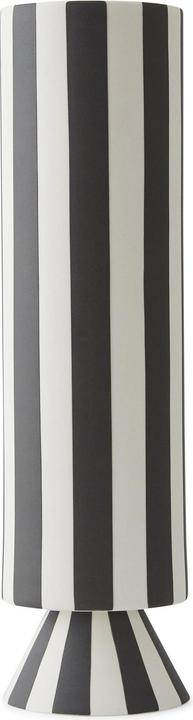 OYOY Living Vase Tippu 31 cm, Schwarz/Weiss (1 x, 13.5 x 13.5 x 35.5 cm, 6.33 l)