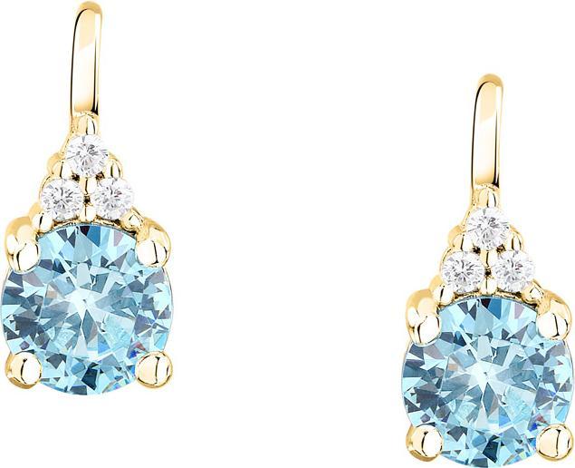 Produktbild Morellato - Gold-plated dangling earrings with cubic zirconia Tesori SAIW307 (Silber 925)
