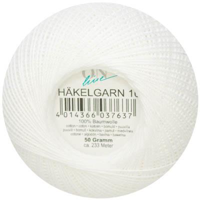 Immagine prodotto Online HÄKELGARN spessore 10 50 g spessore 10 233 m 0001 bianco 50 g (116 m)