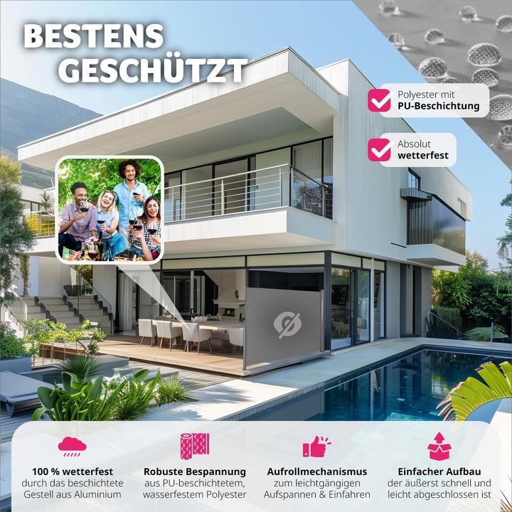 Produktbild tectake Seitenmarkise (3 m)