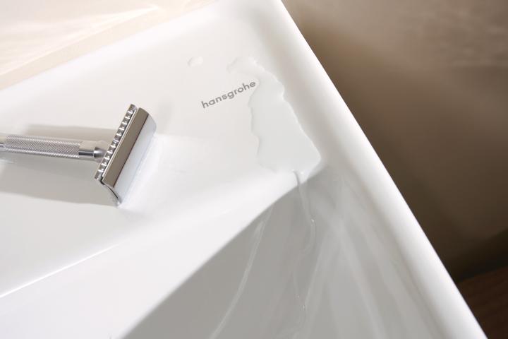 Actual product image hansgrohe Xanuia Q wash-hand basin, with tap hole, without overflow, 500x390mm, SmartClean, white