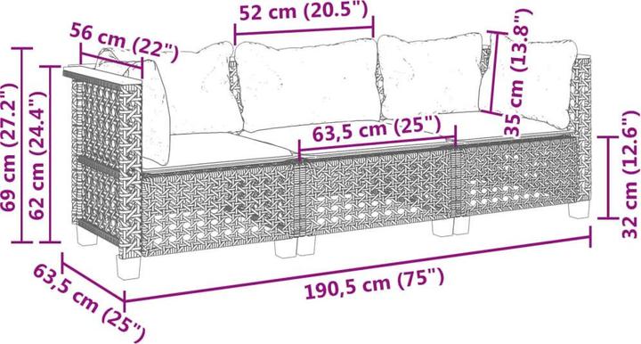 Produktbild vidaXL Hadassah