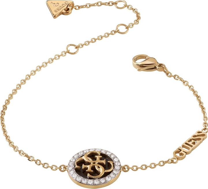 Immagine prodotto Guess Bracciale Life In 4G placcato oro JUBB02149JWYGBK - Dimensioni: 14,5 - 18,5 cm - S (14.60 cm, Acciaio inossidabile)