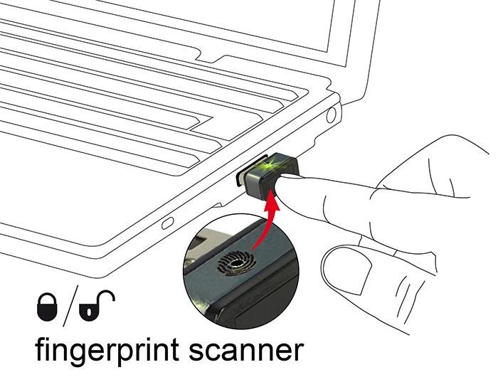 Produktbild Delock USB Fingerabdruckscanner (USB 2.0, 2 cm)