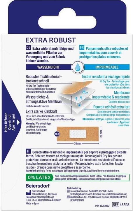 Produktbild Hansaplast Extra Robust (16 x)