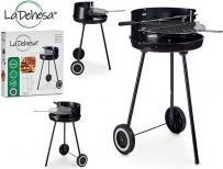 Actual product image La Dehesa round barbecue with handle and wheels