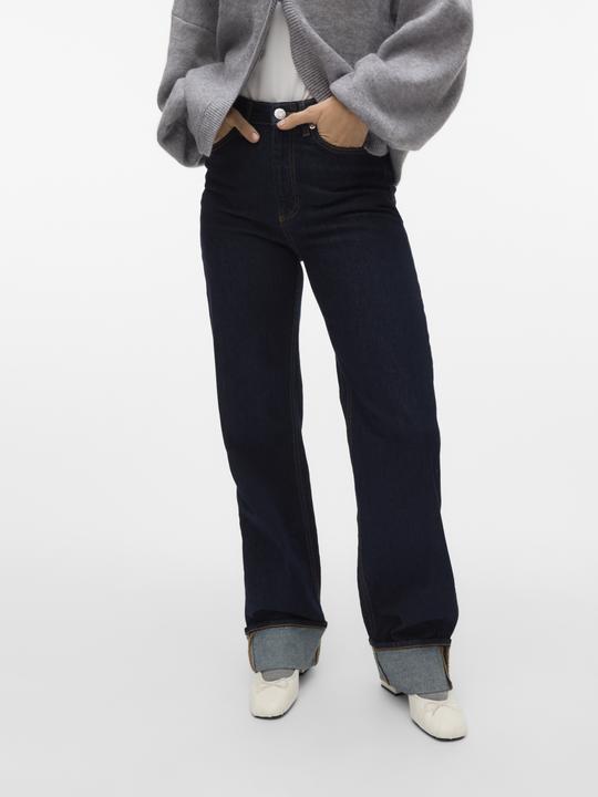 Actual product image Vero Moda VMTESSA Hohe Taille Weiter Beinschnitt Jeans Weit geschnitten (W30/L32)