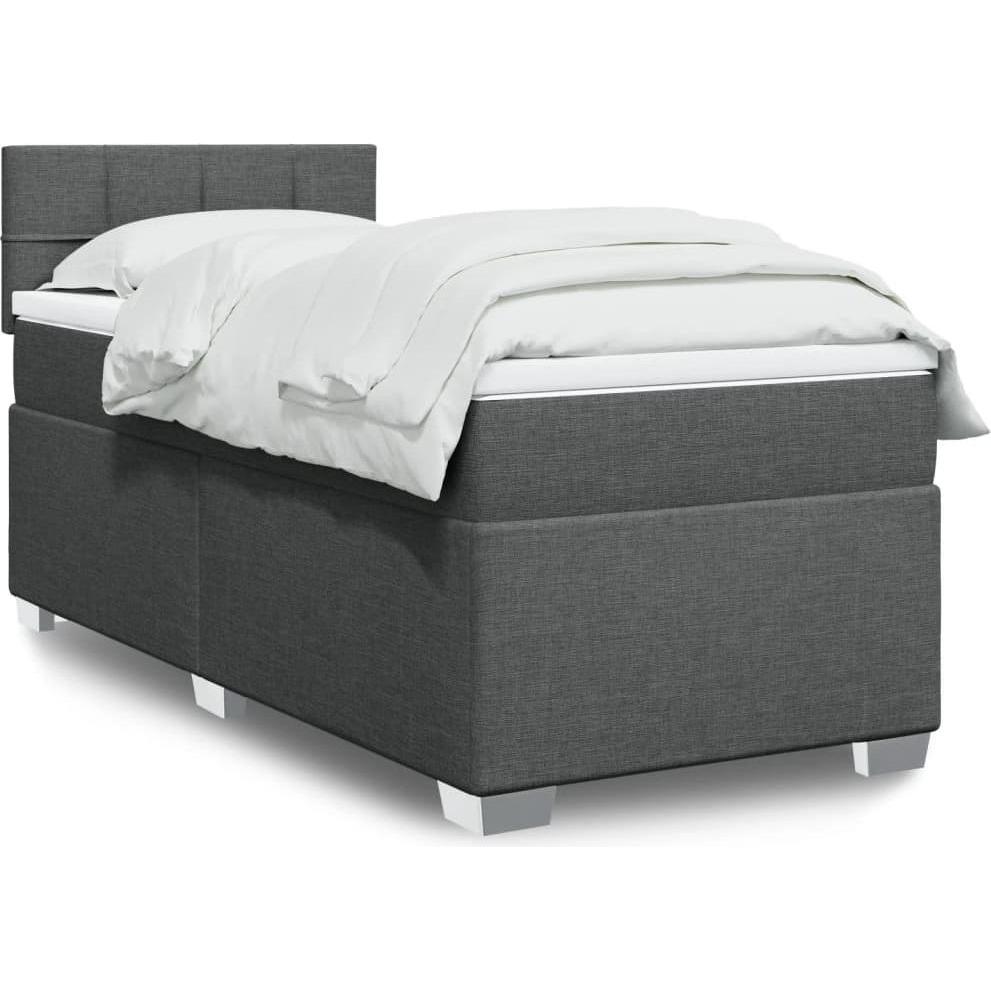 VidaXL, Bett, Bo x springbett mit Matratze 120 x 200 cm Stoff (120 x 200 cm)