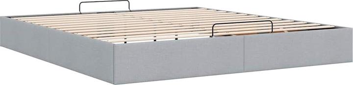 Produktbild VidaXL Ottoman-Bett ohne Matratze Hellgrau 160x200 cm Stoff (160 x 200 cm)